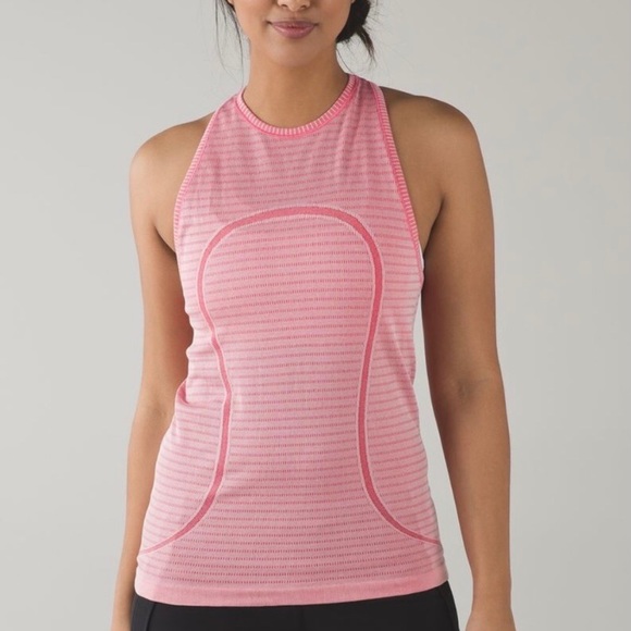Lululemon High neck swiftly tech tank top 12 pink - Picture 1 of 6